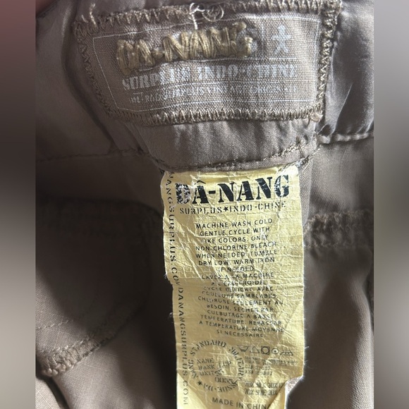 Danang Surplus Indochine Silk Blend Wide Leg Cargo Pants Y2K Adjustable Da-Nang - Picture 6 of 8